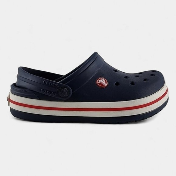 CROCS Other - CROCS Unisex Juniors Clog Navy Sports Sandals Dark Blue Red Size 3
